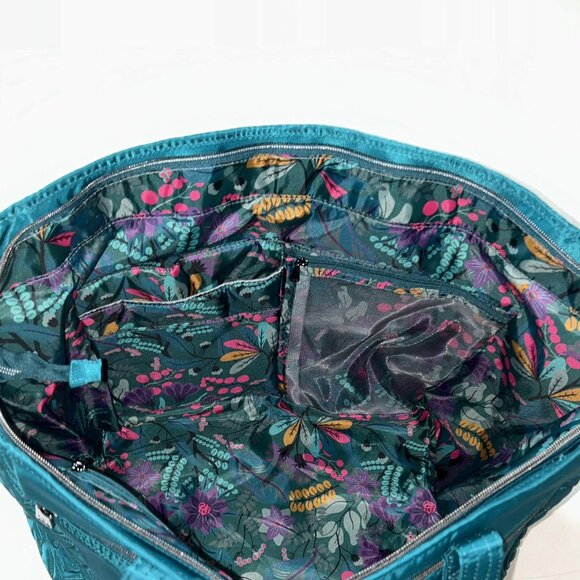 Lug Avion Love Carry-All Tote Bag Teal Green - Picture 8 of 10